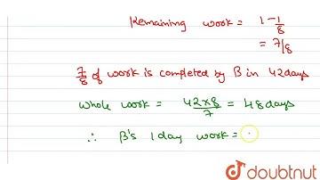 A can do a piece of work in 80 days. He works at it for 10 days and then B alone finishes the wo...