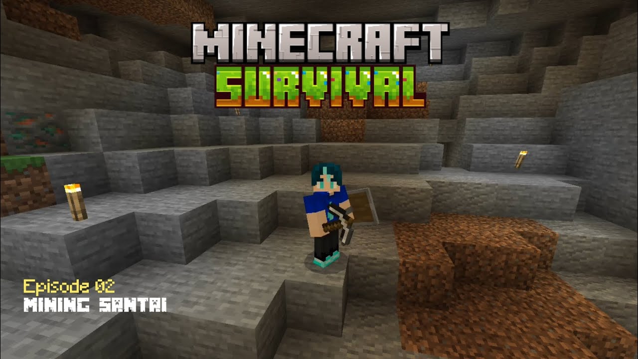 Minecraft Survival | Episode 02 | Mining Santai - YouTube