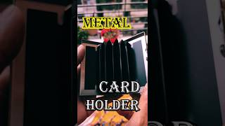 Ultra Thin Stainless Steel Metal Wallet | RFID Blocking Credit Card Holder || IkramTechup