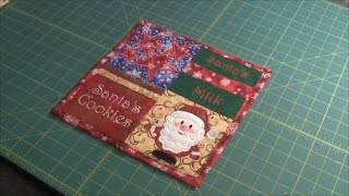 Santa Cookie Placemat - Personal Machine Embroidery Project