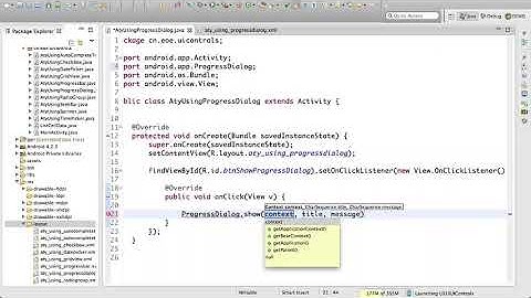 24  Android用户界面之常用控件ProgressDialog