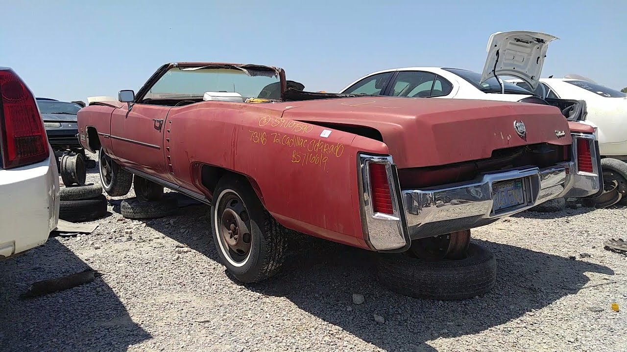 1972 Cadillac Eldorado Convertible Junk Yard Find YouTube