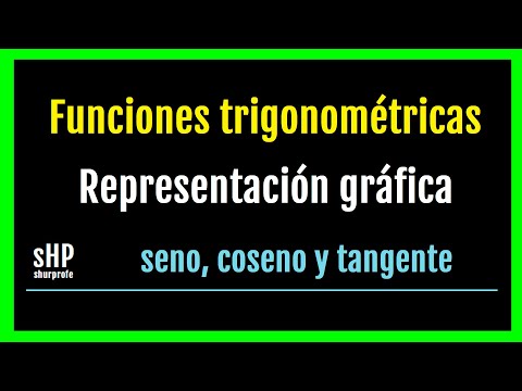 📌 FUNCIONES TRIGONOMÉTRICAS representación gráfica 👉 seno, coseno y tangente 👈 #trigonometría