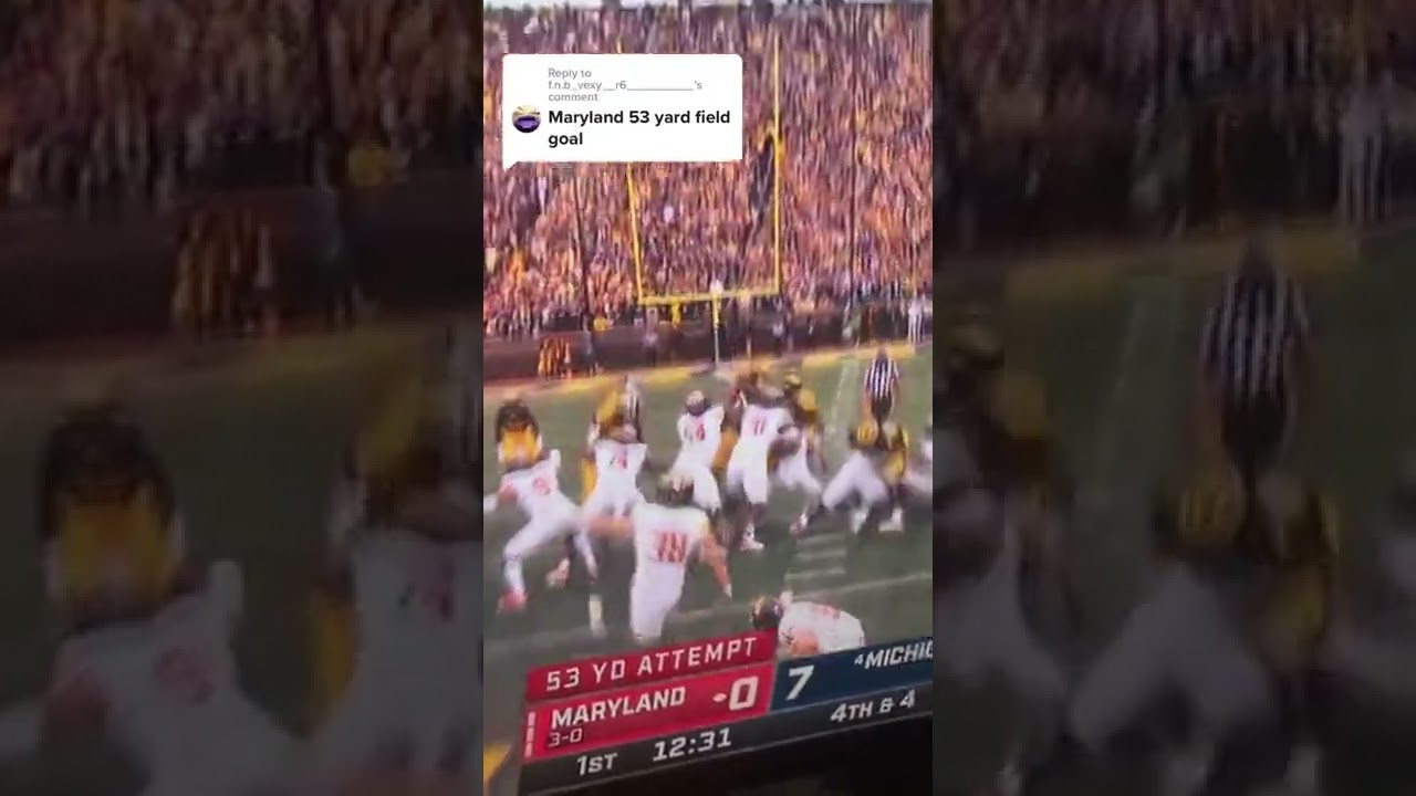 Maryland 53 Yard Field Goal Is Good Against Michigan maryland-53-yard-field-goal-is-good-against-michigan
