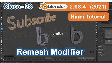 New Version Blender Remesh Modifier || CLASS -23 || Blender Tutorial in Hindi for Beginners - हिन्दी