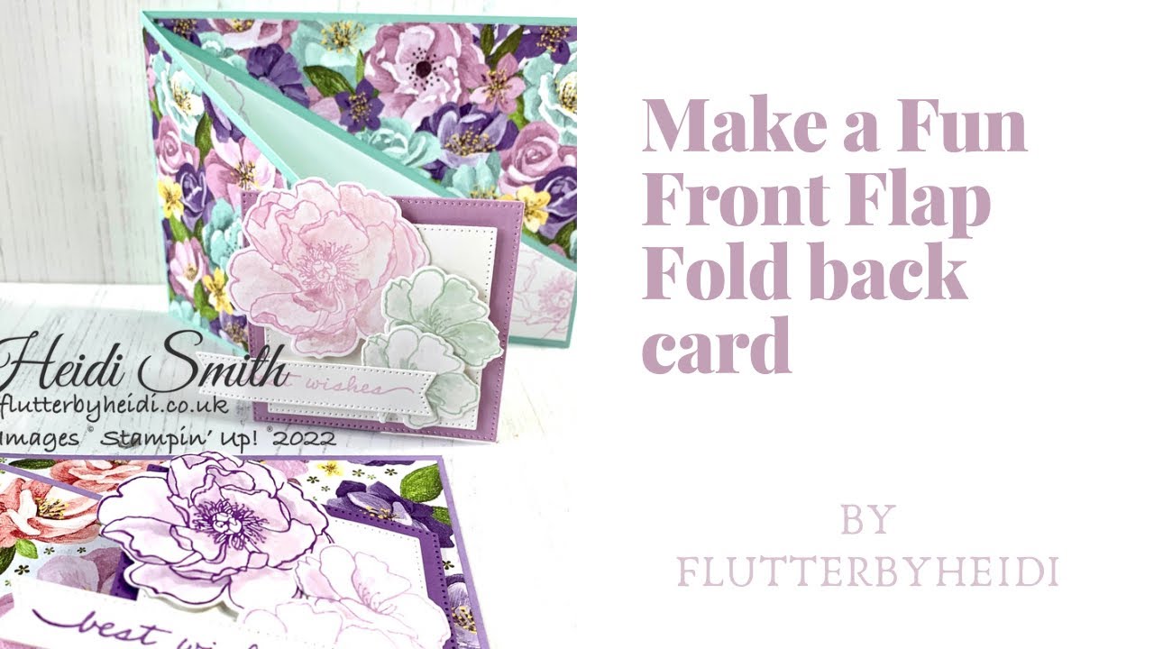 Fun Fold #186 How to make a Front Flip Flap Fold Back Card with Stampin ...