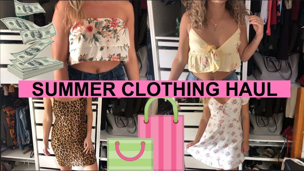 SUMMER CLOTHING HAUL !! - YouTube