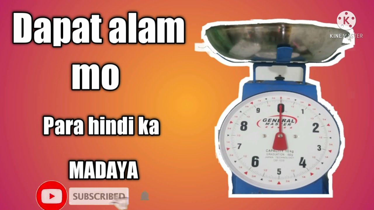 Paano mag compute ng timbangan (weight scale)