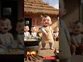 Babies Dancing in Village party😍🥰 | Cute Baby Dance with Friends | Viral Baby Video 2025