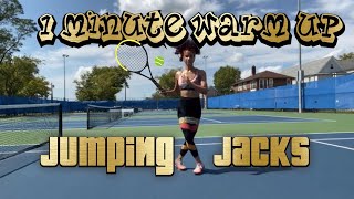 1 minute Warm-Up (Jumping Jacks)