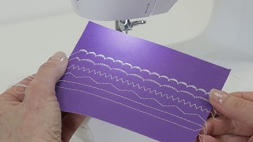 SINGER® M2400 Series Getting Started - Selecting a Stitch