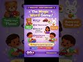 THE MAGIC WORD GAME #BellzKidsCorner #ParentingToddlers #viralshort #magicwords