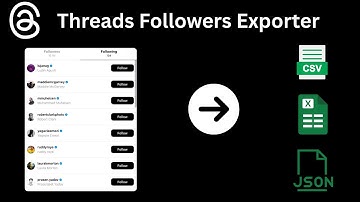 How to bulk export Threads followers and following as Excel?