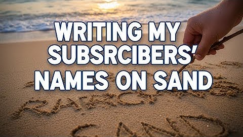 writing my subscribers name on sand #shorts #viral #trending