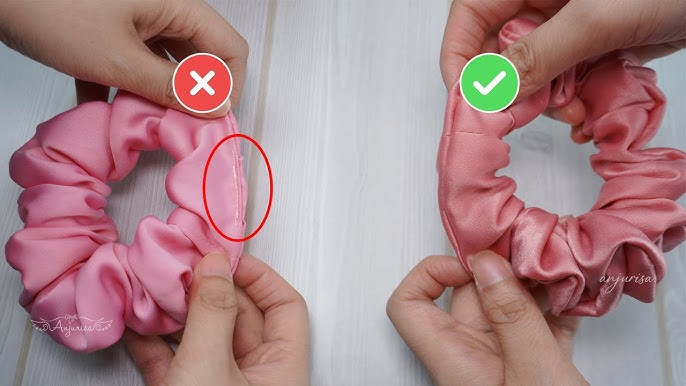 How To Make Scrunchies with a Hair Tie or Elastic