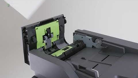 Lexmark XM5365 - Clearing paper jam in the automatic document feeder