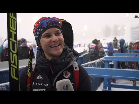 #2019Ostersund Reid: "It was my first mass start; it's amazing what we are doing in the US team."