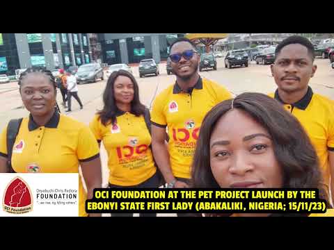 EBONYI State 1st Lady Pet Project: OCI FOUNDATION honors invitation to Launch (Abakaliki; 15/11/23)