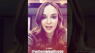 Danielle Panabaker Encourages Fans To Vote