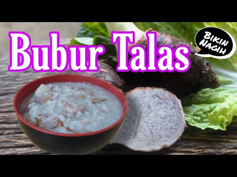 Cara Buat Bubur Talas