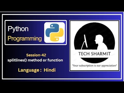 splitlines() function or method in Python | methods in python ...