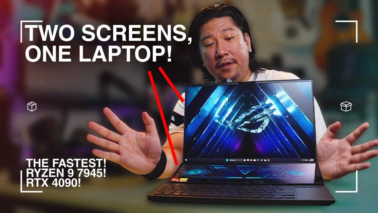 Two screens! Ryzen 9 7945HX! RTX 4090! In a laptop! | ROG Zephyrus 