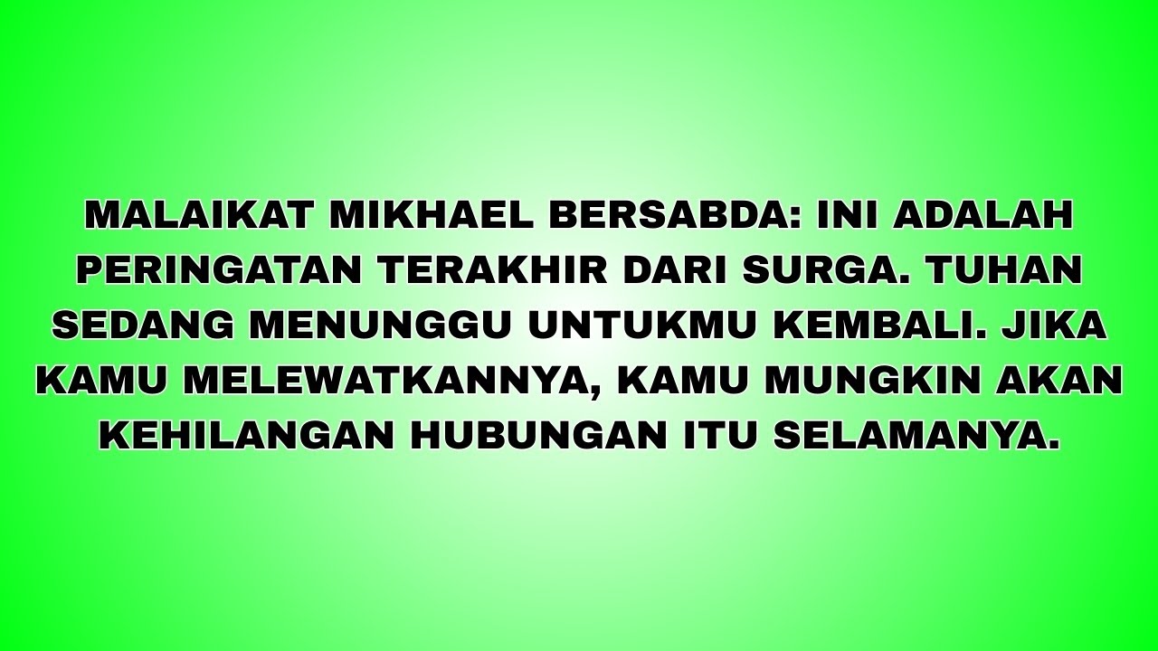 JIWA TERPILIH✨PERINGATAN TERAKHIR MALAIKAT AGUNG MIKHAEL: TUHAN MENUNGGU KEPULANGANMU