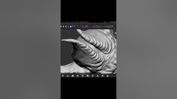 Zbrush Sculpting CREATURE with Fur #zbrush #zbrushsculpt #monster #3dprinting #3d #sculpting