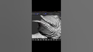 Zbrush Sculpting CREATURE with Fur #zbrush #zbrushsculpt #monster #3dprinting #3d #sculpting