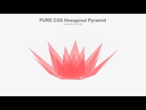 PURE CSS Hexagonal Pyramid