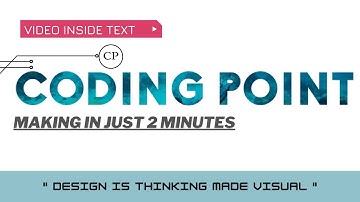 How to Place Video inside Text || HTML5 CSS3 || Video inside text || making just 2 minutes