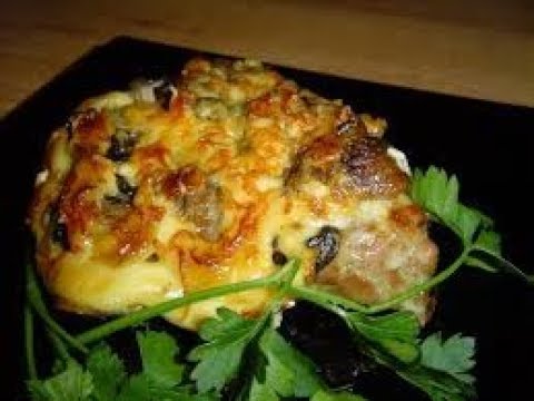Куриные отбивные с грибами- ОоОчень вкусные