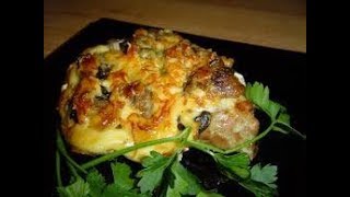 Куриные отбивные с грибами- ОоОчень вкусные Куриные отбивные с грибами- ОоОчень вкусные
