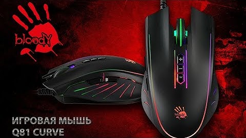 Распаковка игровой мышки Model: Q81 (Curve) от фирмы bloody