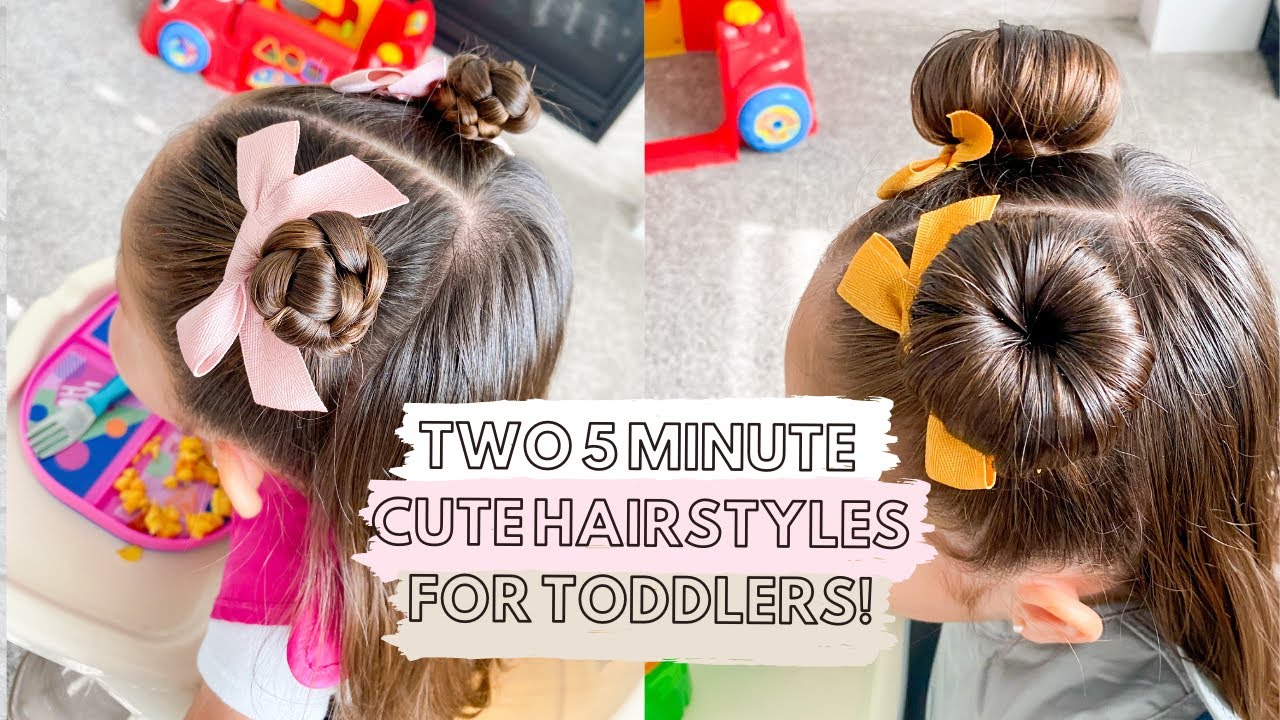 TWO UNDER 5 MINUTES HAIRSTYLE FOR TODDLERS | EASY & FAST HAIRSTYLE FOR GIRLS | CUTE HAIRSTYLES!