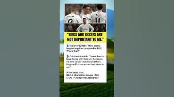 Cristiano Ronaldo: “Hugs and Kisses Are Not Important to Me.” #football #ronaldo #messi #shorts