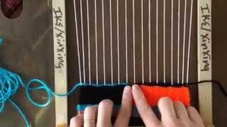Weaving: How to create a slit in tapestry weaving (5th grade) Update