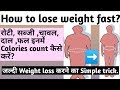 How to lose weight fast | Diet chart for weight loss | Calories | weight loss