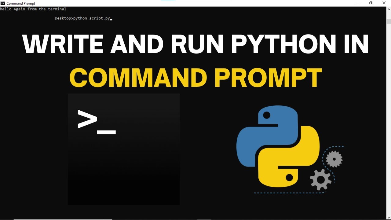 Cmd Python. Python Terminal. Terminal prompt. Python execute command