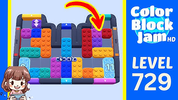 Color Block Jam Level 729 Solution Walkthrough