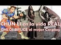 Chun Li de street fighter  (Chloe Bruce y su mejor cosplay) del vídeojuego a la vida real