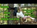 Shooting A Gun While Hanging Upside Down From A Tree! | Trick Shots - Kirsten Joy Weiss