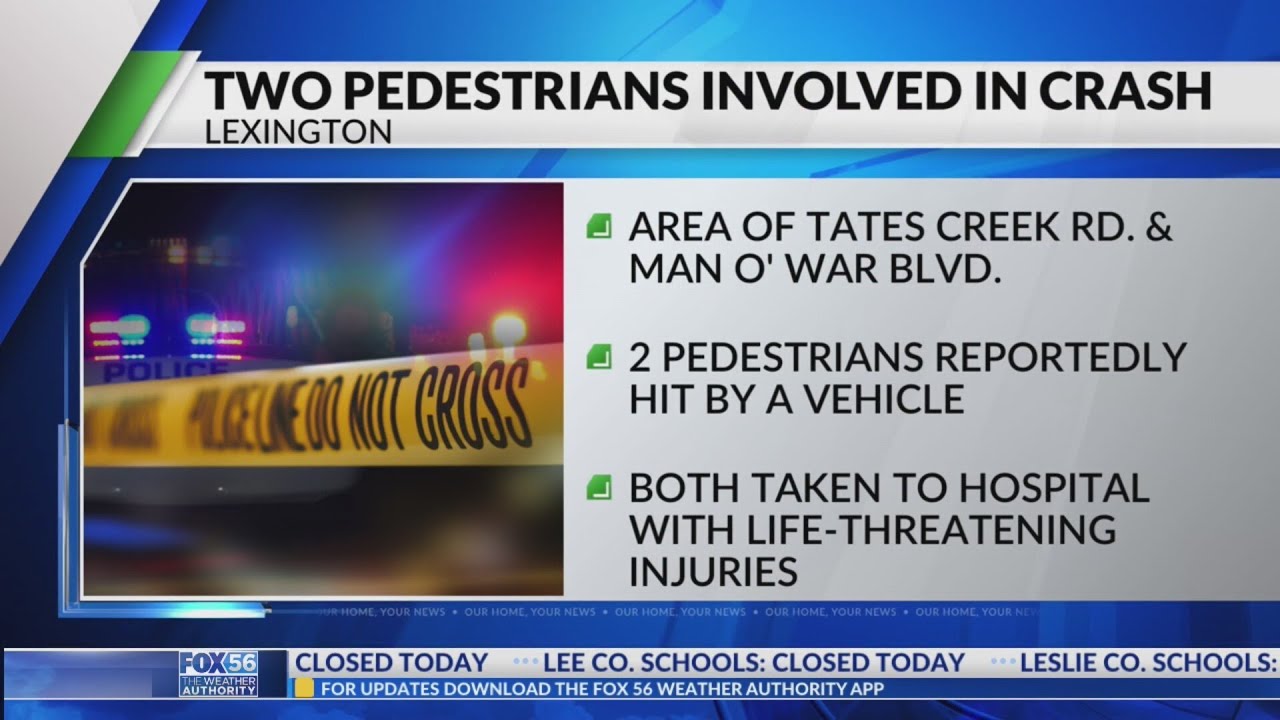 2 pedestrians hospitalized after being hit by car in Lexington - YouTube