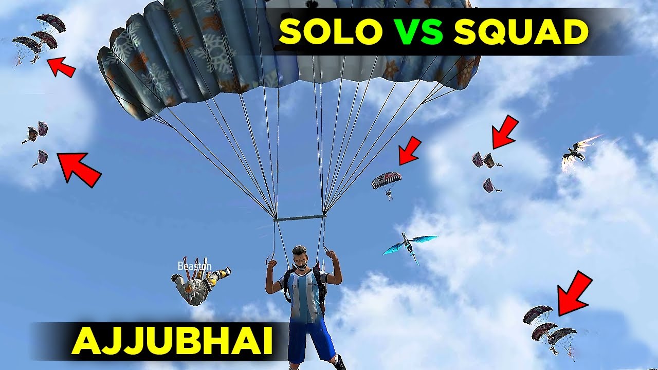 AJJUBHAI SOLO VS SQUAD OP GAMEPLAY WITH M249 AND M1887 - FREE FIRE ...