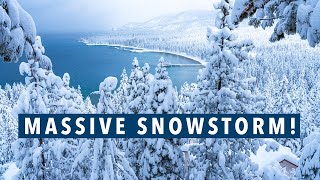 The SNOWIEST Day in Lake Tahoe! HUGE Snowstorm Hits Lake Tahoe