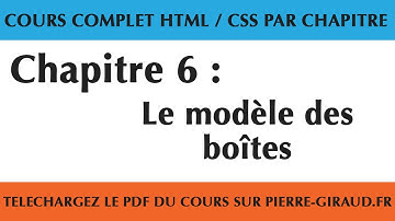 Cours Complet HTML CSS - Chapitre 6/10 : Le modèle des boîtes