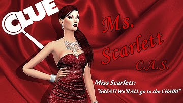 Sims 4 CLUE: Miss Scarlett Create-A-Sim