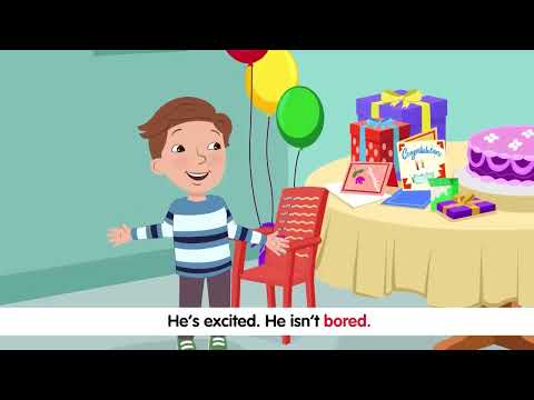 Everybody Up 2 Unit 1 Lesson 2 Song He's excited