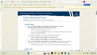 New Perspectives Excel 365/2021 | Module 5: End of Module Project 2 City of Bradford Pools