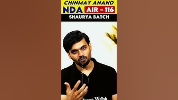 Important Message For NDA Aspirants!! | AIR-116 UPSC NDA-1, 2023 #PW #DW #Shorts